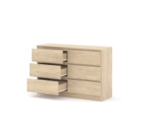 Комод MAJA S6 120 см, 6 ящиков, дуб кремона Комод MAJA S6 120 см, 6 ящиков, дуб кремона