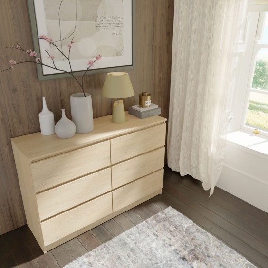 Комод MAJA S6 120 см, 6 ящиков, дуб кремона Комод MAJA S6 120 см, 6 ящиков, дуб кремона