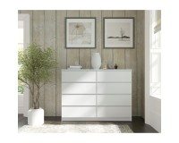 Комод MAJA S8 140 см, 8 ящиков, белый матовый Комод MAJA S8 140 см, 8 ящиков, белый матовый