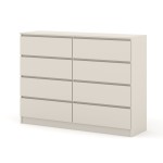Комод MAJA S8 140 см, 8 ящиков, кашемир