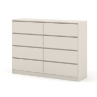 Комод MAJA S8 140 см, 8 ящиков, кашемир