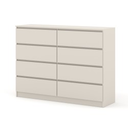 Комод MAJA S8 140 см, 8 ящиков, кашемир