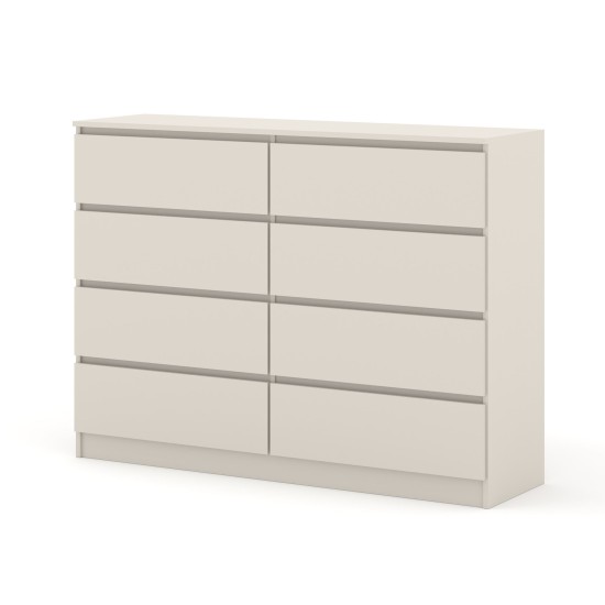 Комод MAJA S8 140 см, 8 ящиков, кашемир Комод MAJA S8 140 см, 8 ящиков, кашемир