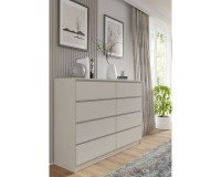 Комод MAJA S8 140 см, 8 ящиков, кашемир Комод MAJA S8 140 см, 8 ящиков, кашемир