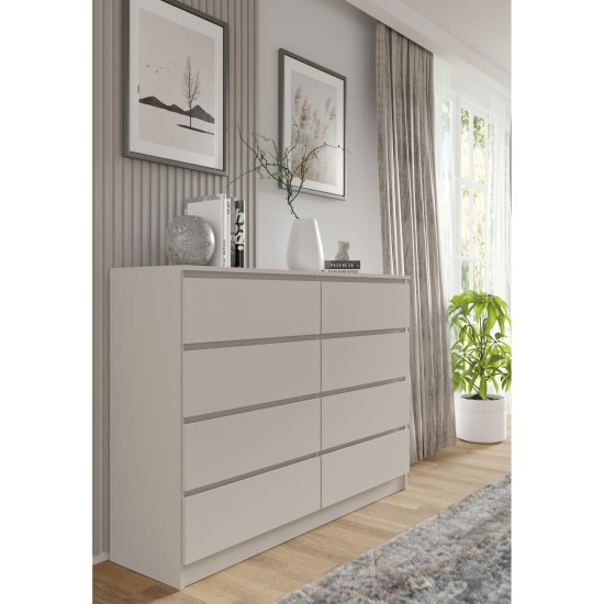 Комод MAJA S8 140 см, 8 ящиков, кашемир Комод MAJA S8 140 см, 8 ящиков, кашемир