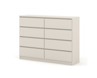 Комод MAJA S8 140 см, 8 ящиков, кашемир