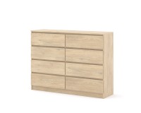 Комод MAJA S8 140 см, 8 ящиков, дуб кремона Комод MAJA S8 140 см, 8 ящиков, дуб кремона