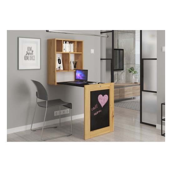 Desk TILT 60 cm, artisan oak with black mat Desk TILT 60 cm, artisan oak with black mat
