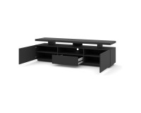 TV unit ADAM 180 cm, black mat