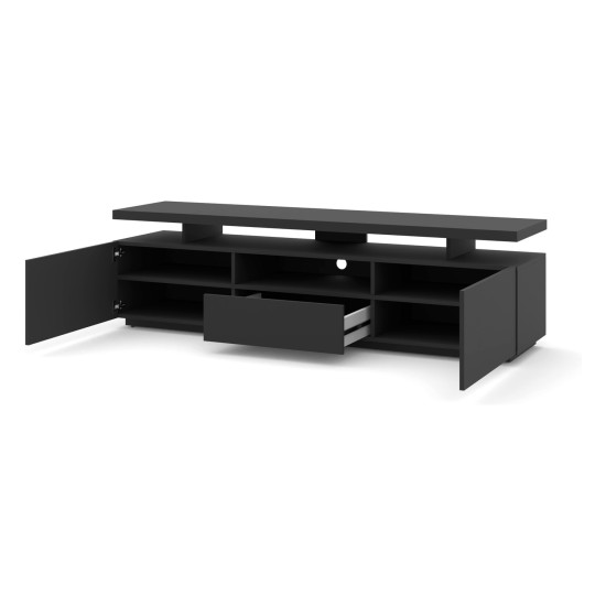 TV unit ADAM 180 cm, black mat