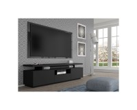 TV unit ADAM 180 cm, black mat