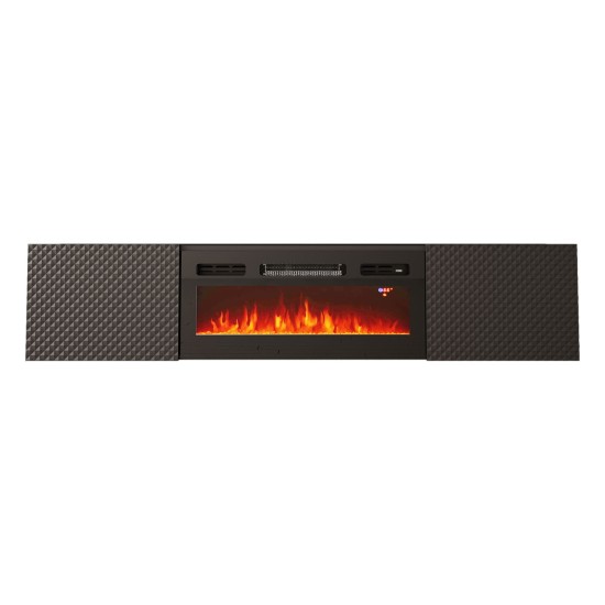 TV unit COAL 180 cm, black mat TV unit COAL 180 cm, black mat