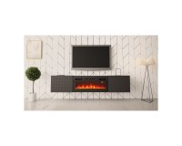 TV unit COAL 180 cm, black mat TV unit COAL 180 cm, black mat
