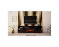 TV unit DESPERTAR 200 cm, black mat with black gloss front TV unit DESPERTAR 200 cm, black mat with black gloss front