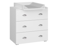 Chest of drawers MIA 80 cm, white mat Chest of drawers MIA 80 cm, white mat