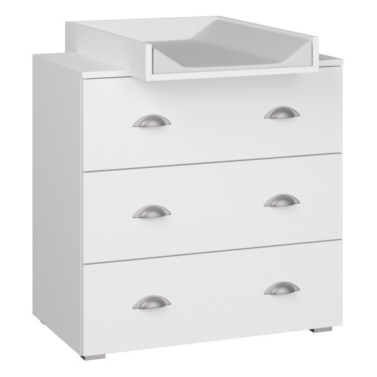 Chest of drawers MIA 80 cm, white mat Chest of drawers MIA 80 cm, white mat