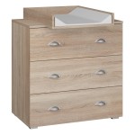 Chest of drawers MIA 80 cm, sonoma oak
