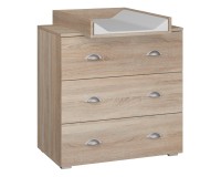 Chest of drawers MIA 80 cm, sonoma oak Chest of drawers MIA 80 cm, sonoma oak