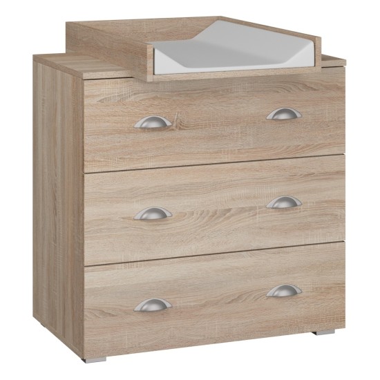 Chest of drawers MIA 80 cm, sonoma oak Chest of drawers MIA 80 cm, sonoma oak