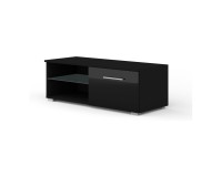 TV unit MONA 100 103 cm, black mat with black gloss front TV unit MONA 100 103 cm, black mat with black gloss front