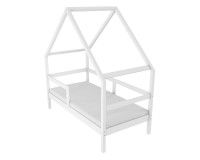 Bed PEAK 80 cm, white mat Bed PEAK 80 cm, white mat