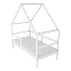Bed PEAK 80 cm, white mat