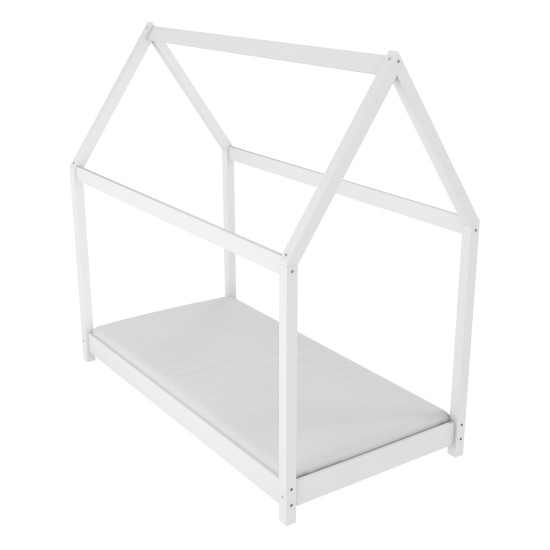 Bed COT 80 cm, white mat Bed COT 80 cm, white mat