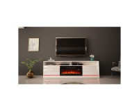 TV unit DESPERTAR 200 cm, white mat with white gloss front TV unit DESPERTAR 200 cm, white mat with white gloss front