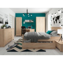 Кровать KASPIAN 120 x 200, дуб сонома Кровать KASPIAN 120 x 200, дуб сонома