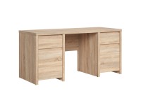 Desk KASPIAN 160 cm, 2 doors and 2 drawers, sonoma oak Desk KASPIAN 160 cm, 2 doors and 2 drawers, sonoma oak