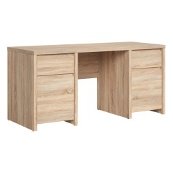 Desk KASPIAN 160 cm, 2 doors and 2 drawers, sonoma oak Desk KASPIAN 160 cm, 2 doors and 2 drawers, sonoma oak