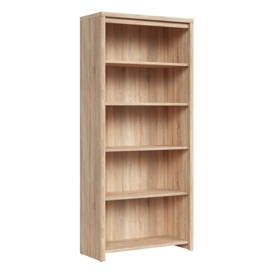 Шкаф книжный KASPIAN 90 см, дуб сонома