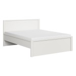 מיטה KASPIAN 160 x 200, לבן עם לבן מט
