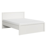 מיטה KASPIAN 160 x 200, לבן עם לבן מט