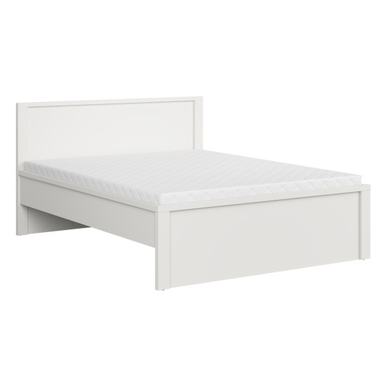 Кровать KASPIAN 160 x 200, белый с белым матовым