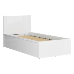 Кровать TETRIX 90 x 200, с ящиком для белья, белый глянец Кровать TETRIX 90 x 200, с ящиком для белья, белый глянец