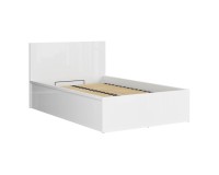 Кровать TETRIX 120 x 200, с ящиком для белья, белый глянец