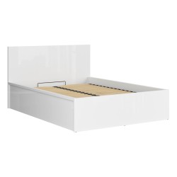 Кровать TETRIX 140 x 200, с ящиком для белья, белый глянец Кровать TETRIX 140 x 200, с ящиком для белья, белый глянец