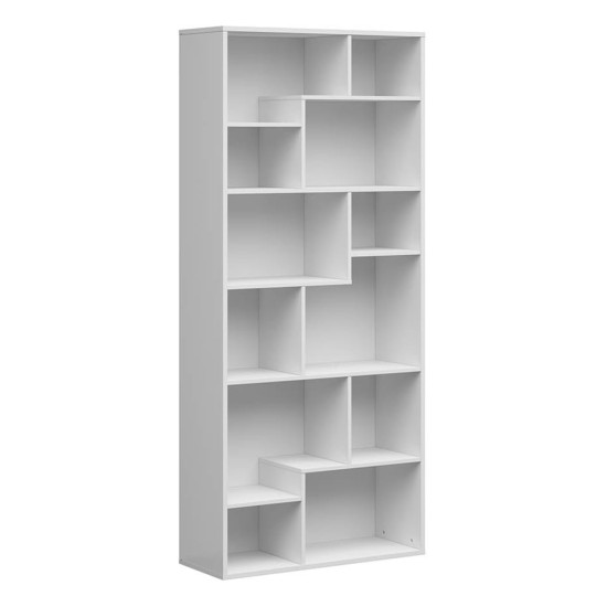 ארון ספרים TETRIX 88, לבן מבריק ארון ספרים TETRIX 88, לבן מבריק