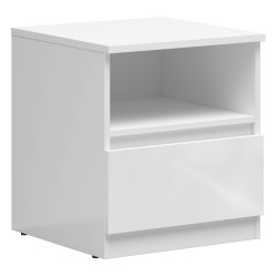 שידת לילה TETRIX 45, 1 מגירה, לבן מבריק