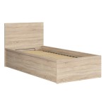 Кровать TETRIX 90 x 200, с ящиком для белья, дуб сонома