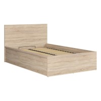 Кровать TETRIX 120 x 200, с ящиком для белья, дуб сонома