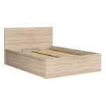 Bed TETRIX 140 x 200, with storage box, sonoma oak