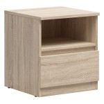Bedside table TETRIX 45 cm, 1 drawer, sonoma oak