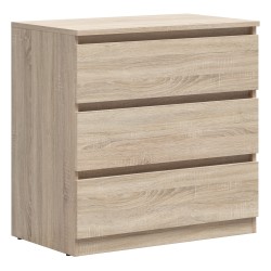 Chest of drawers TETRIX 75 cm, 3 drawers, sonoma oak Chest of drawers TETRIX 75 cm, 3 drawers, sonoma oak