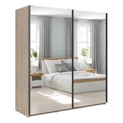 Wardrobe TETRIX 183 cm, with two mirrors, sonoma oak Wardrobe TETRIX 183 cm, with two mirrors, sonoma oak