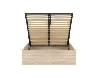 Кровать TETRIX 160 x 200, с ящиком для белья, с мягким изголовьем, дуб сонома Кровать TETRIX 160 x 200, с ящиком для белья, с мягким изголовьем, дуб сонома