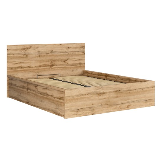 מיטה TETRIX 160 x 200, עם ארגז מצעים, אלון ווטן