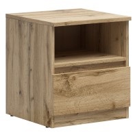 Bedside table TETRIX 45 cm, 1 drawer, wotan oak
