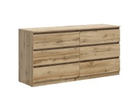 Комод TETRIX 150 см, 6 ящиков, дуб вотан Комод TETRIX 150 см, 6 ящиков, дуб вотан